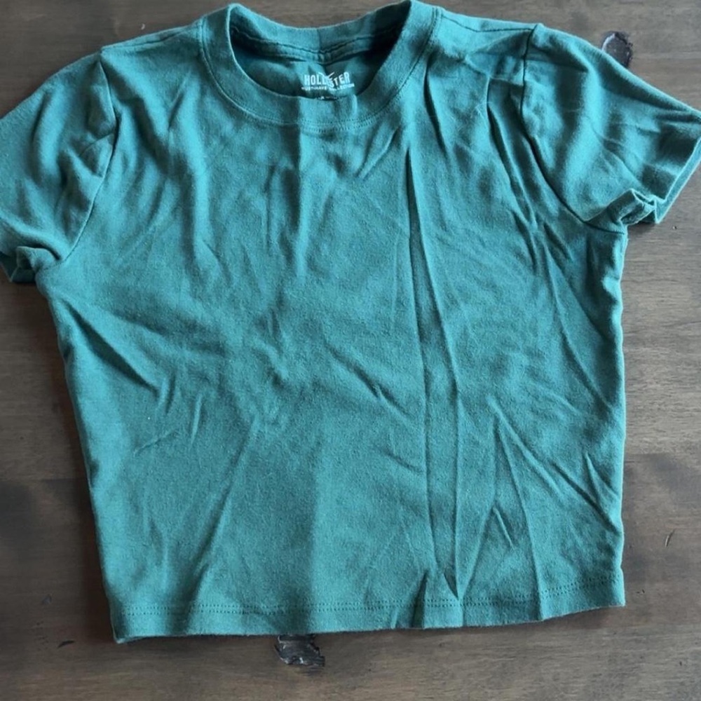 Hollister Green Crop Top